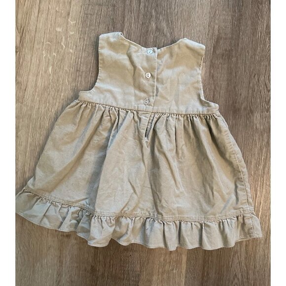 Vintage Green and Pink Floral Smocked Dress Size 12 months - Picture 3 of 4